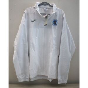 Joma Men's Sz L White Maracaibo Paddle Club '22 Full Zip Windbreaker Jacket